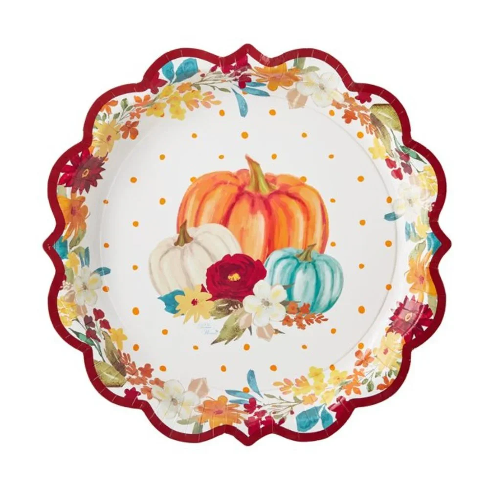 Pioneer Woman Thanksgiving Fall Harvest Pumpkins Paper Party Supplies 16 guests